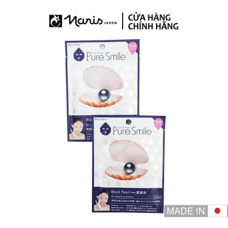Mặt nạ Naris Pure Smile Milky Essence Mask Black Pearl N006 20 ml/ 1 miếng